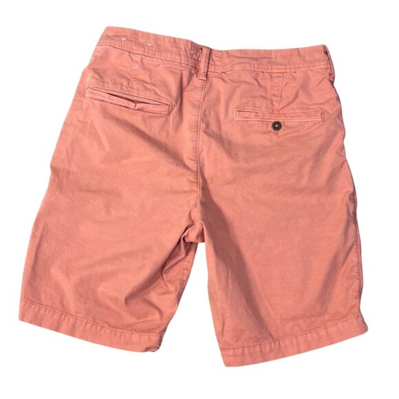American Eagle Men's Chino Shorts Orange (STAIN) Size 31 Casual Stretch - Picture 2 of 6